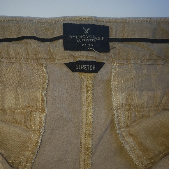 American Eagle Outfitter Biege Stretch Shorts S .4 - Picture 4 of 5